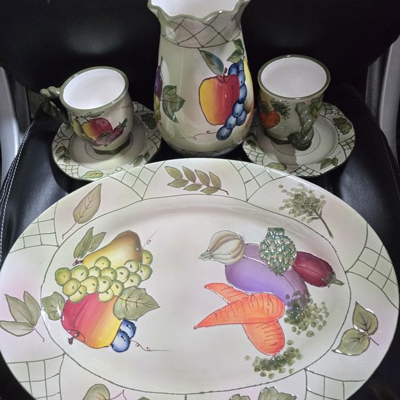 Pacific Rim China Fruit & Vegetable Pattern - Picture 1 of 3